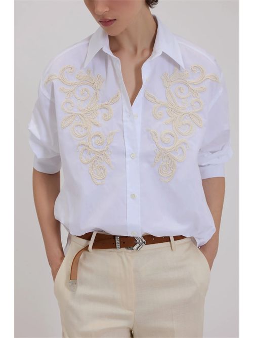 Shirt with embroidery ERMANNO FIRENZE | D48EK024E35MFB2010797